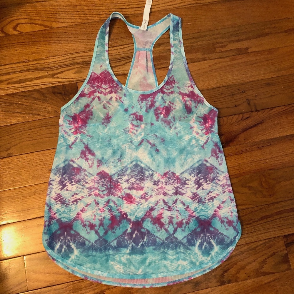 Lululemon 105 singlet tank top 6 tie dye